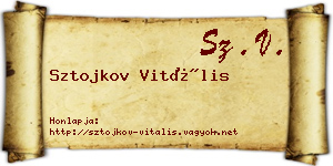 Sztojkov Vitális névjegykártya